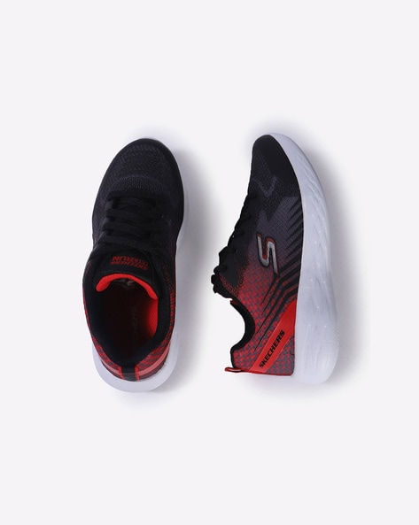 skechers black and red
