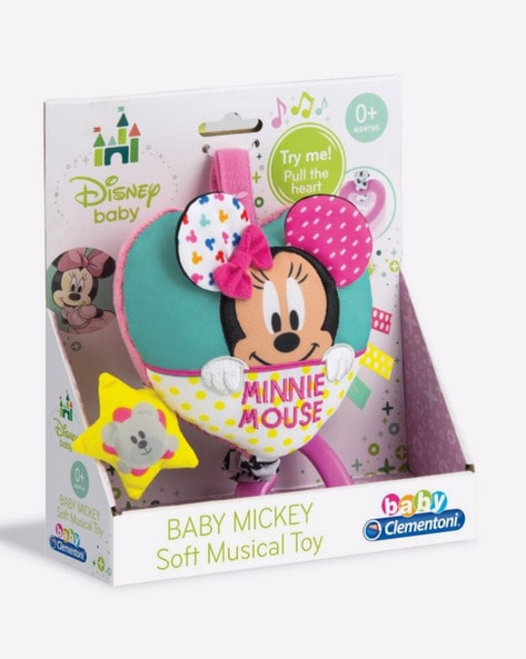 Minnie Mouse Applique Soft Carillon Rattle