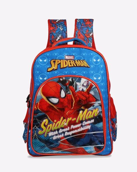 Disney Spiderman School Bag Pencil Case Captain America Children Cute Anime  Figure Backpack Boys Primary Kids Kindergarten Gift