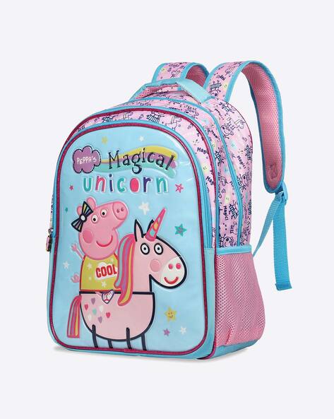 Striders Peppa Pig School Bags Cartoon Character Backpack best Kids for 5Y  Blue