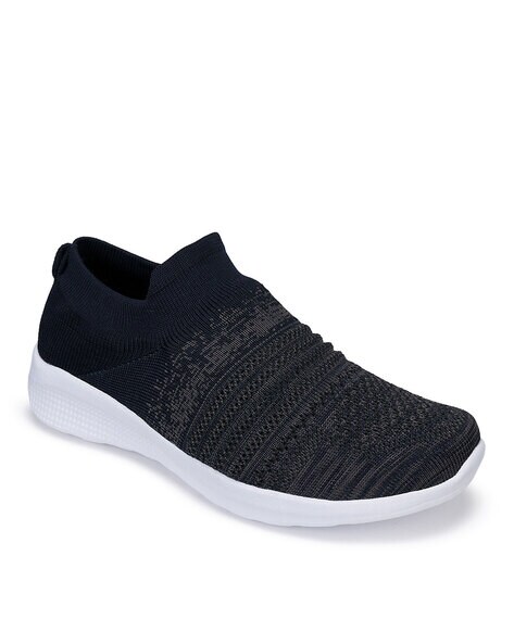 Textured Mid-Top Slip-on Shoes 