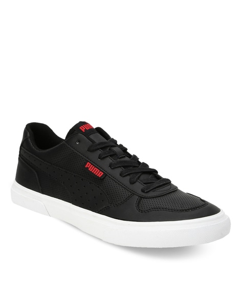 puma panelled lace up shoes