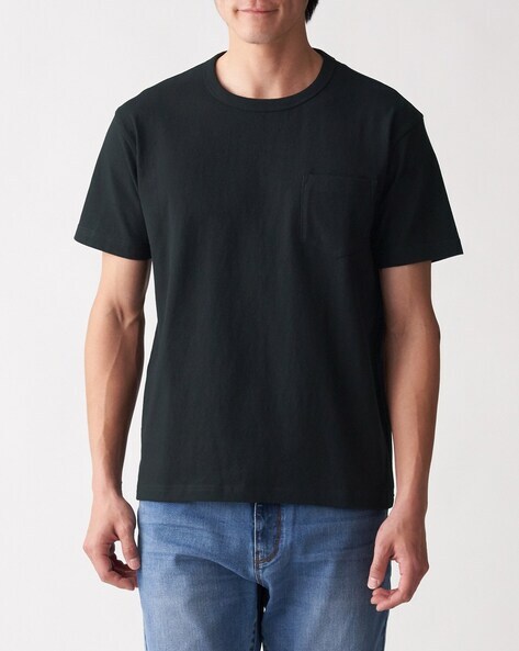 Wide Count Crew-Neck Gusset T-shirt