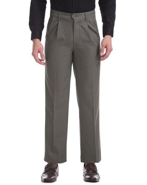 Arrow Formal Trousers  Buy Arrow Pleated Front Regular Fit Trousers Online   Nykaa Fashion