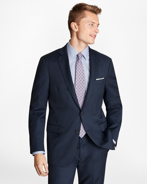 brooks brothers navy blue suit