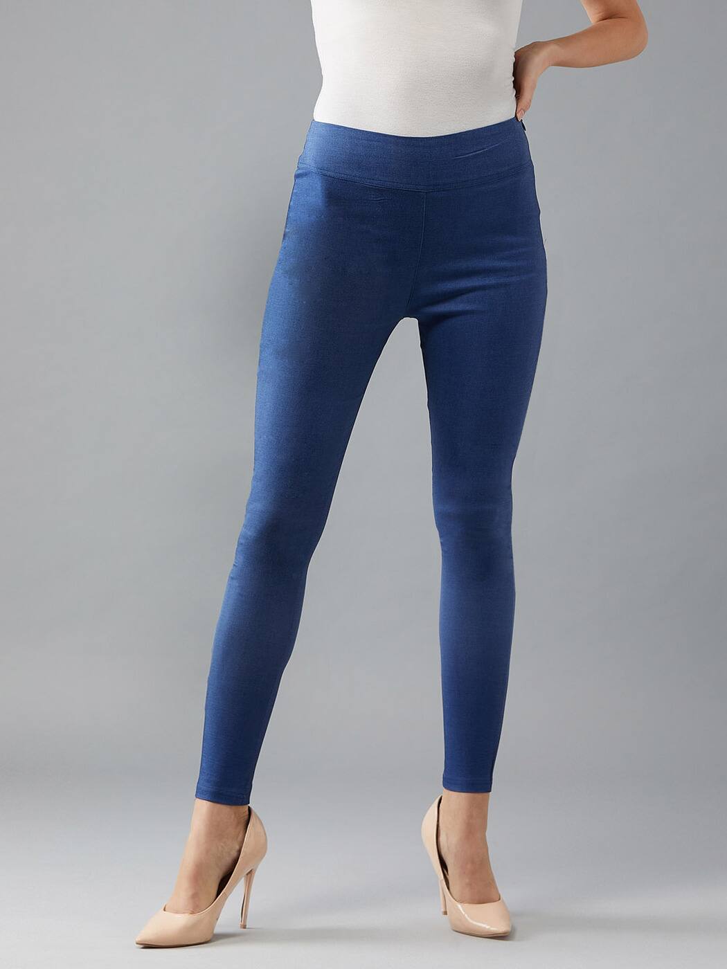 high waisted jean jeggings