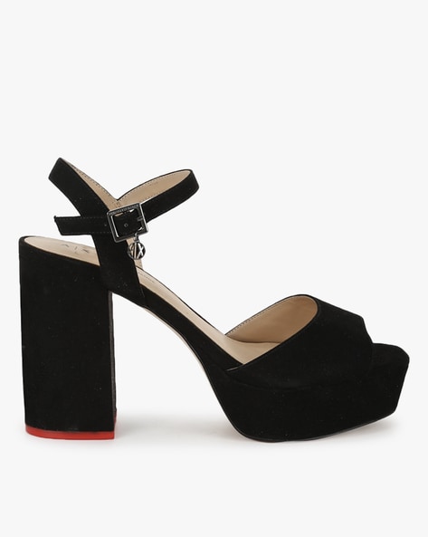 Buy Black Heeled Sandals for Women by ARMANI EXCHANGE Online 