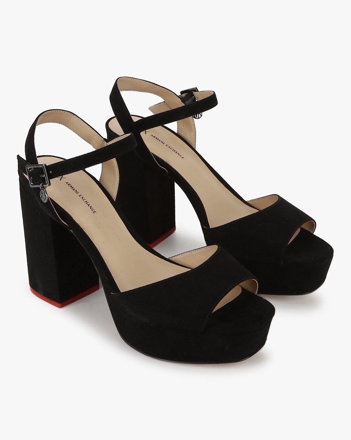 Buy Black Heeled Sandals for Women by ARMANI EXCHANGE Online 