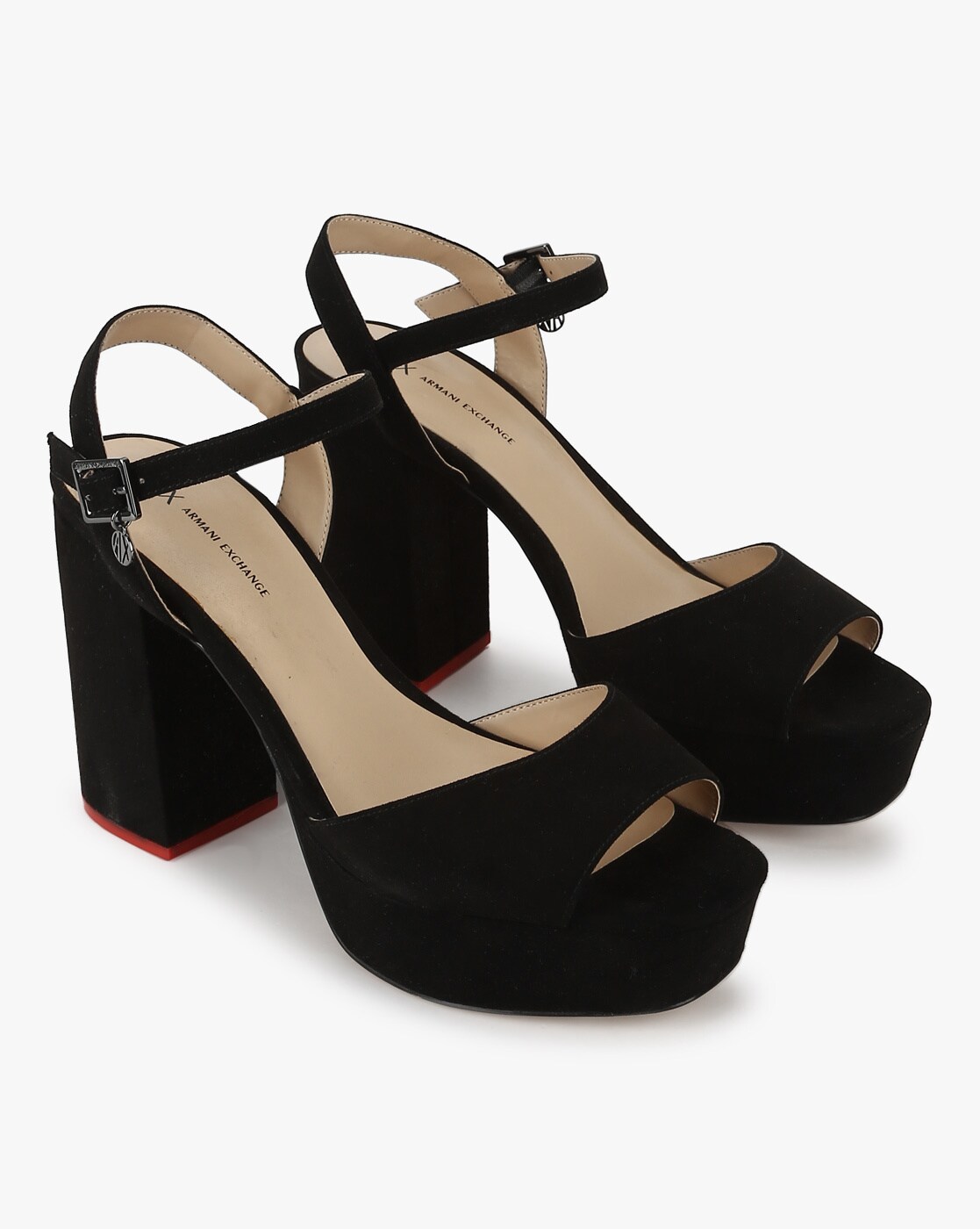 Buy Black Heeled Sandals for Women by ARMANI EXCHANGE Online