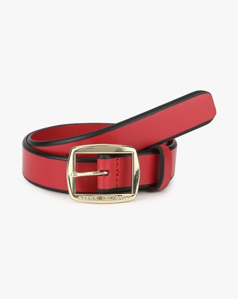 armani exchange red belt