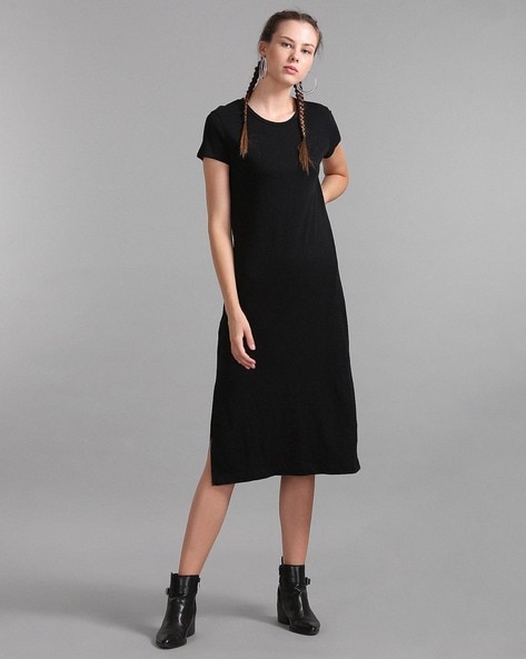 Gap black on sale midi dress