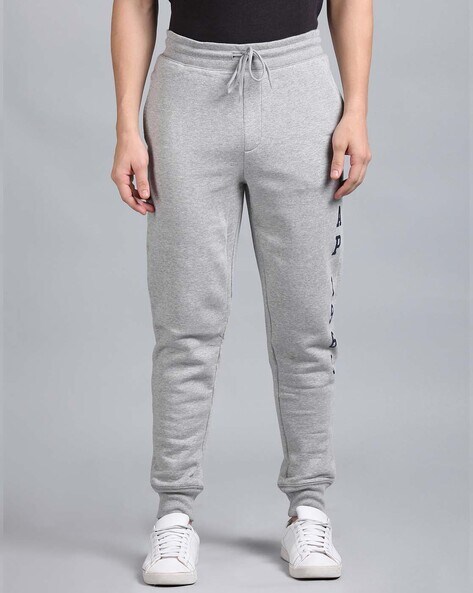 Panelled Slim Fit Cotton Joggers