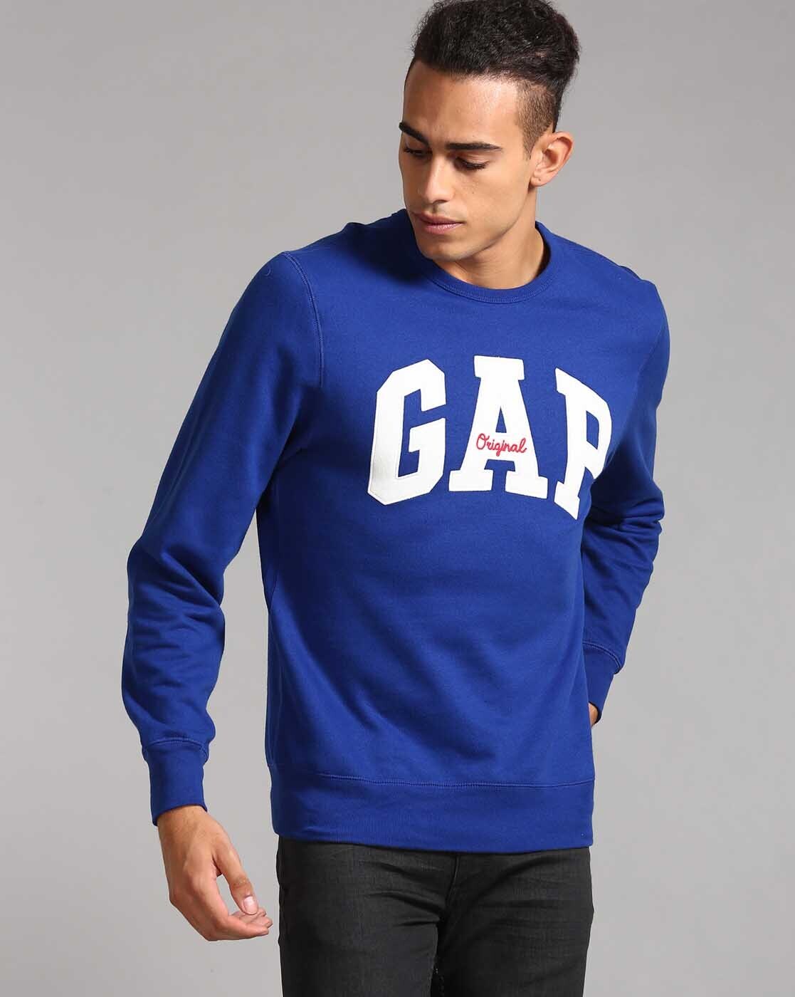 gap blue sweatshirt