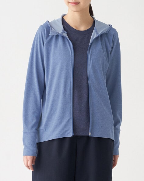 blue hoodie zip up