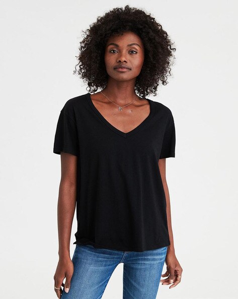 Buy Black Tshirts for Women by AMERICAN EAGLE Online