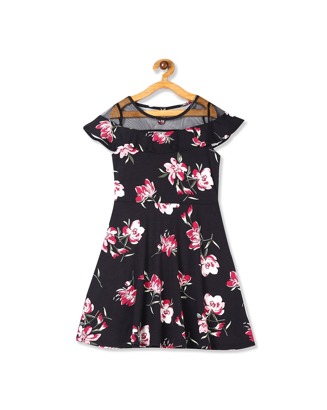 mesh frock dress