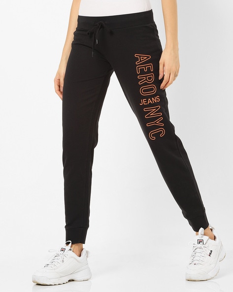 black track pants women