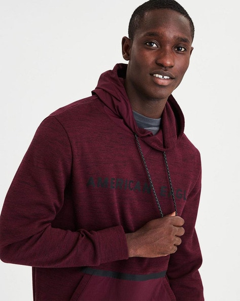 Maroon american 2025 eagle hoodie