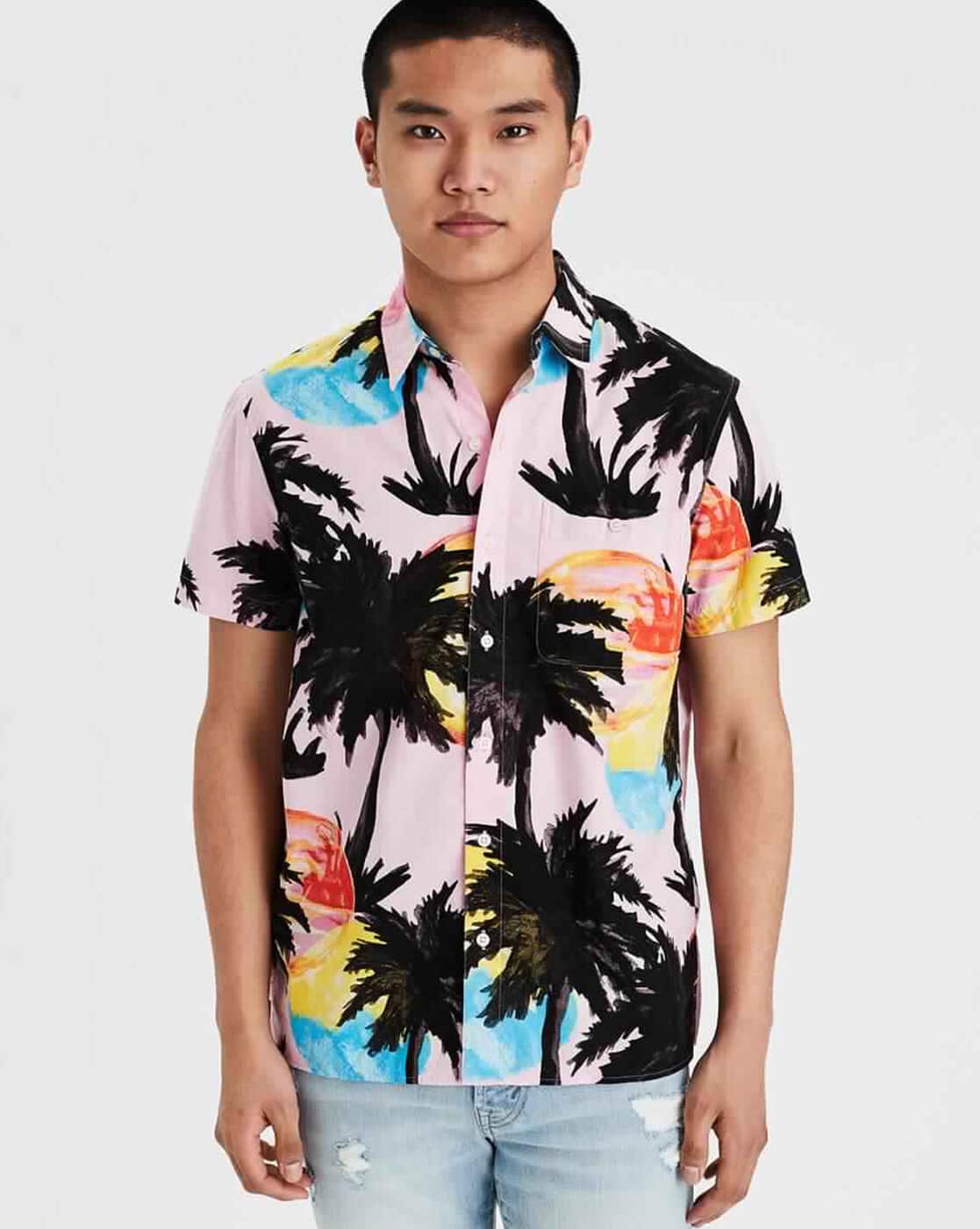 American eagle tropical shirt Clearance