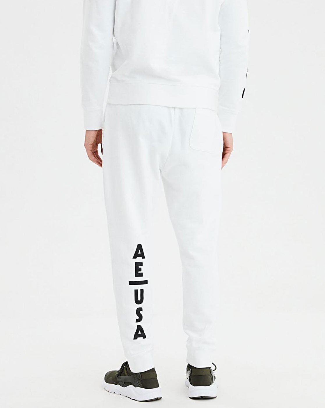 American eagle white discount sweatpants