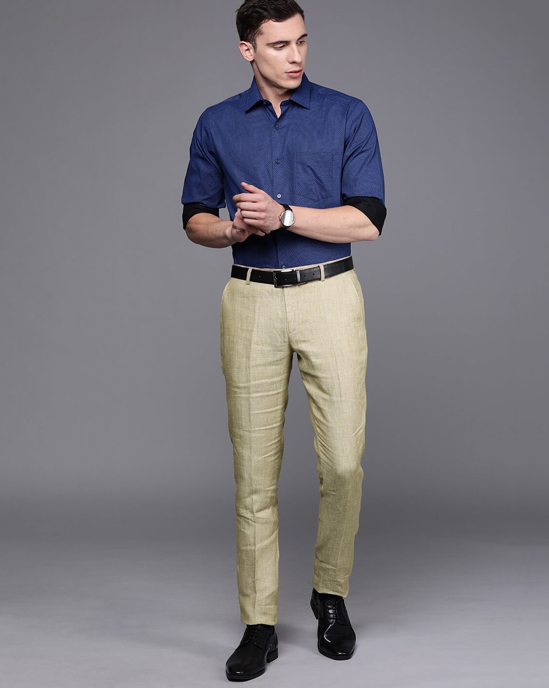 Buy Black Trousers & Pants for Men by Suitltd Online | Ajio.com