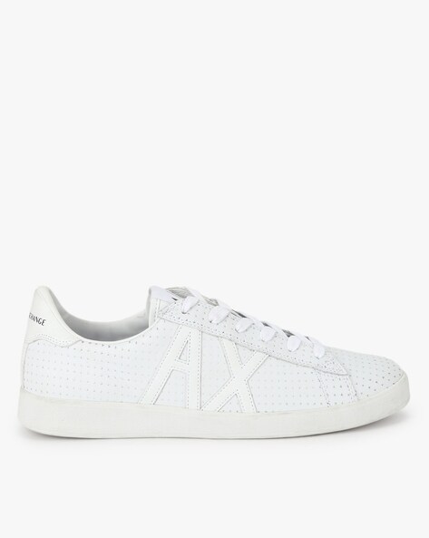 Sneakers with logo patch - ARMANI EXCHANGE - Santangelo Store