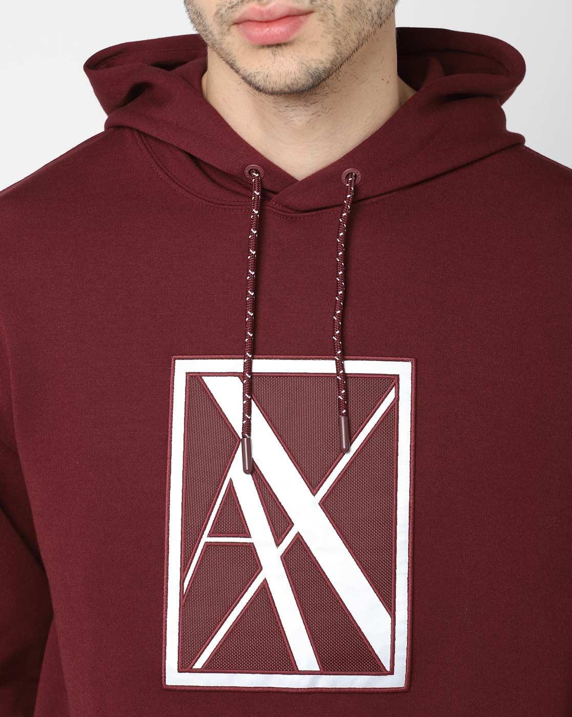 Armani exchange reflective hoodie best sale