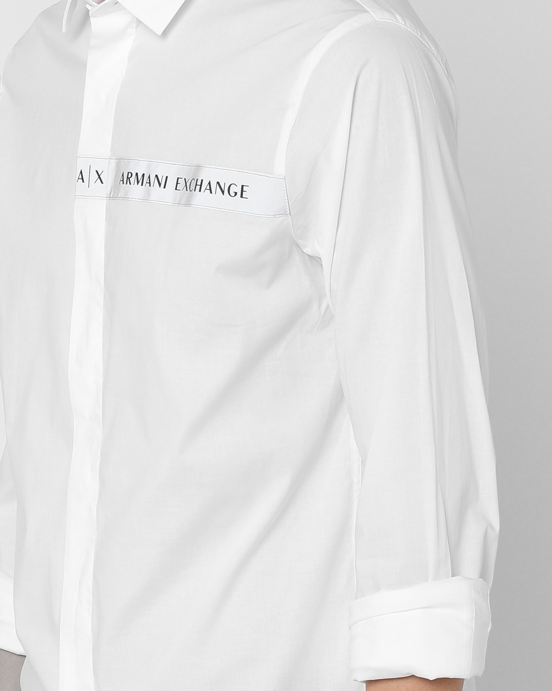 white armani exchange shirts