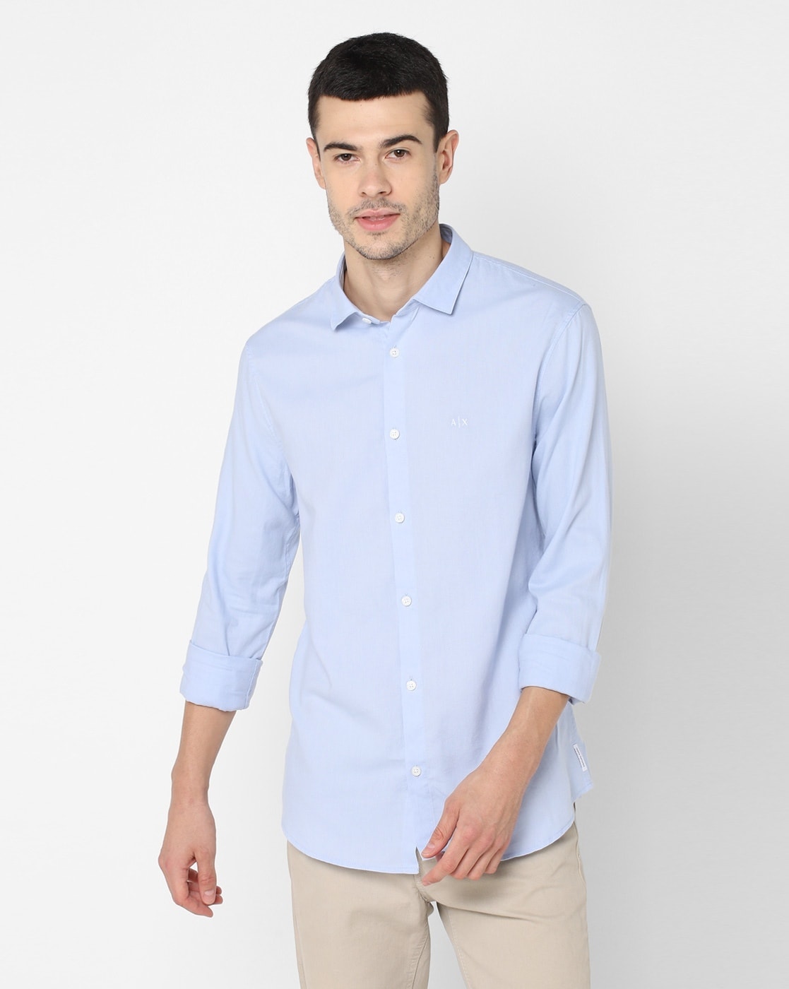 Buy Sky Blue Shirts for Men by ARMANI EXCHANGE Online Ajio