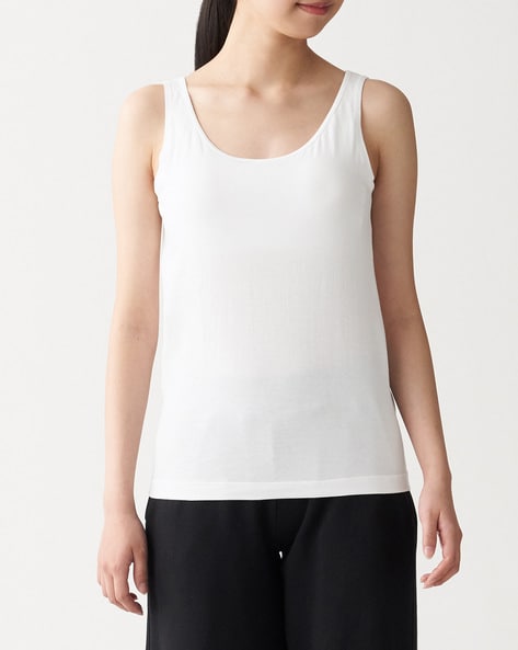 Buy SOIE Women'S White Cotton Spandex Slip Online