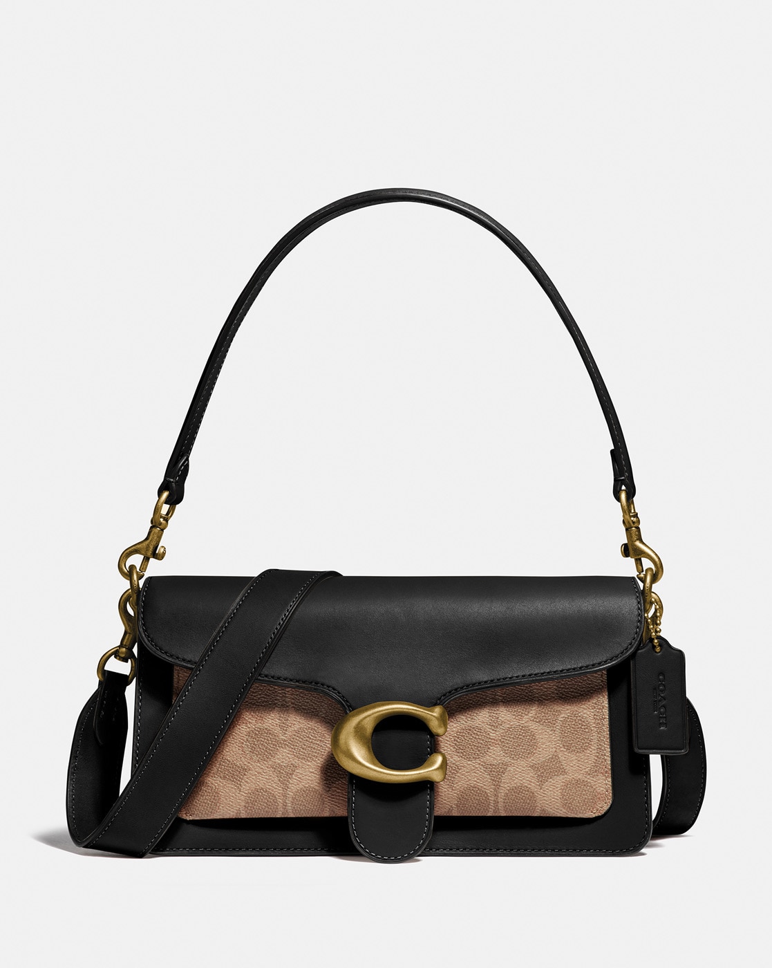 Buy Coach Cotton Canvas & Leather Tabby Sling Bag | Black Color Women |  AJIO LUXE