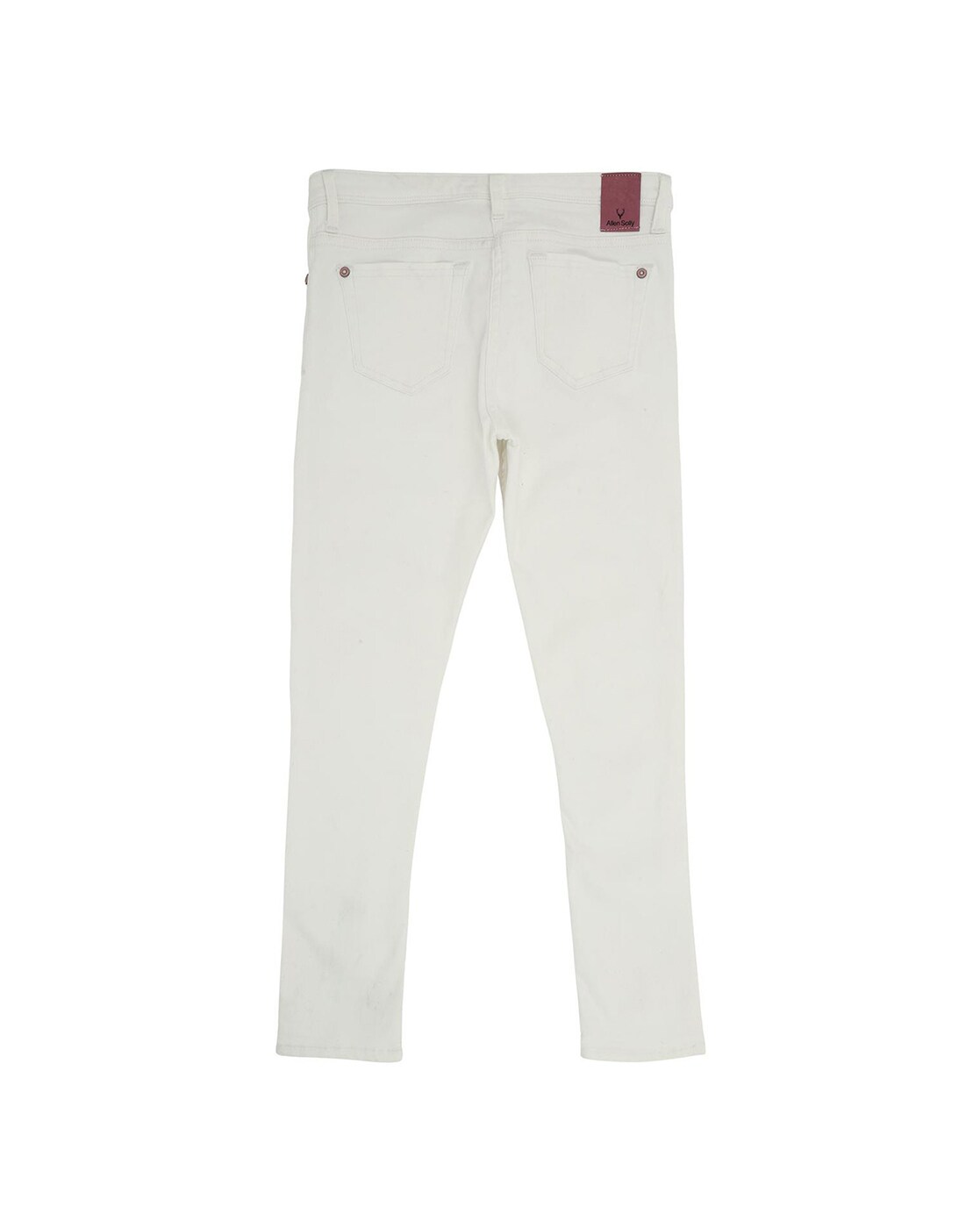 relaxed fit white jeans