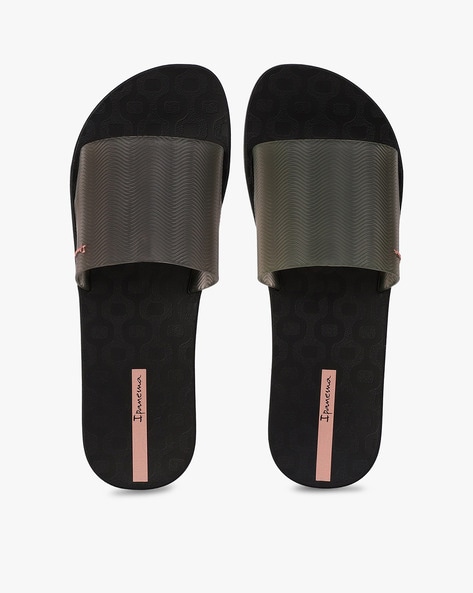 Buy Black \u0026 Grey Flip Flop \u0026 Slippers 