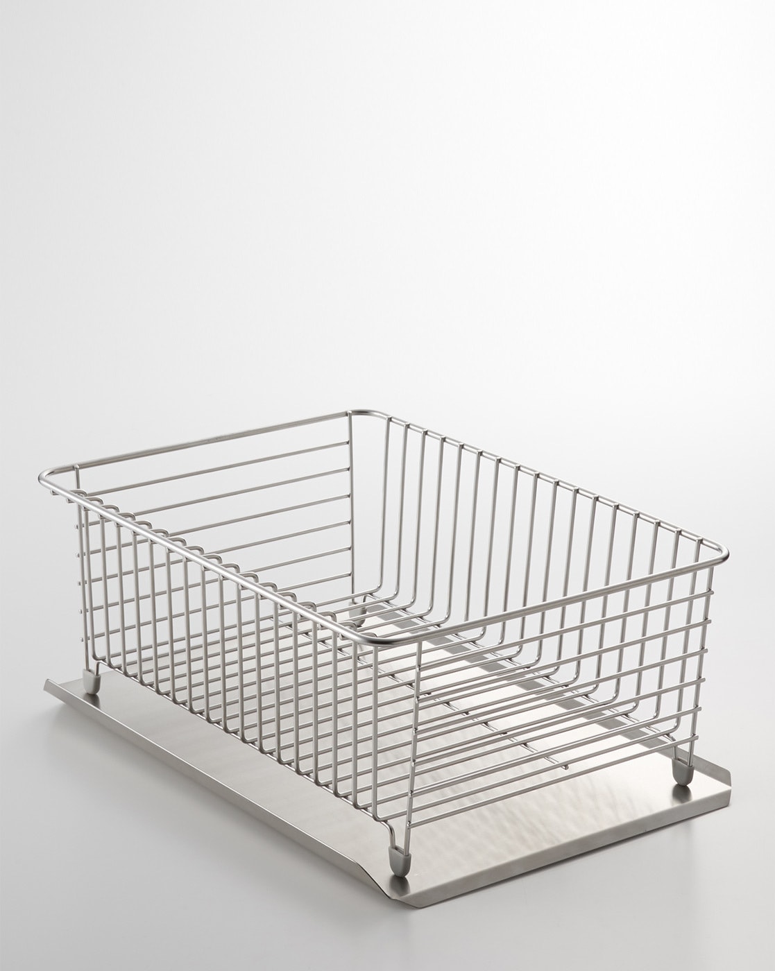 New MUJI Stainless Steel Dish Rack M 15x10x7 in, Tilting Tray 2 Way Drain JP