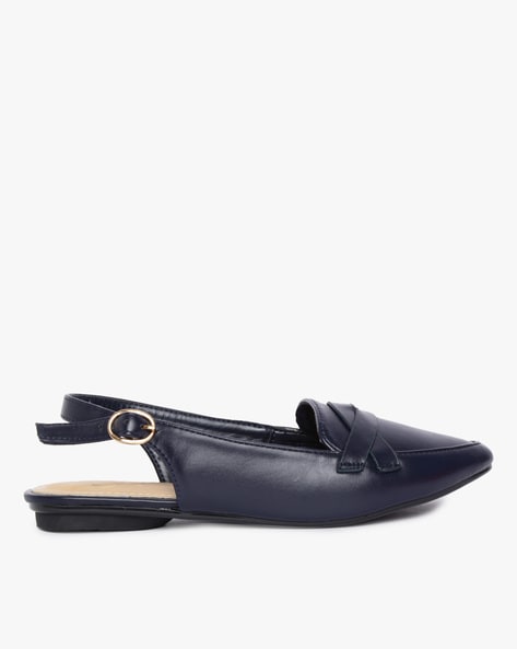 Buy Navy Blue Flat Shoes for Women by 