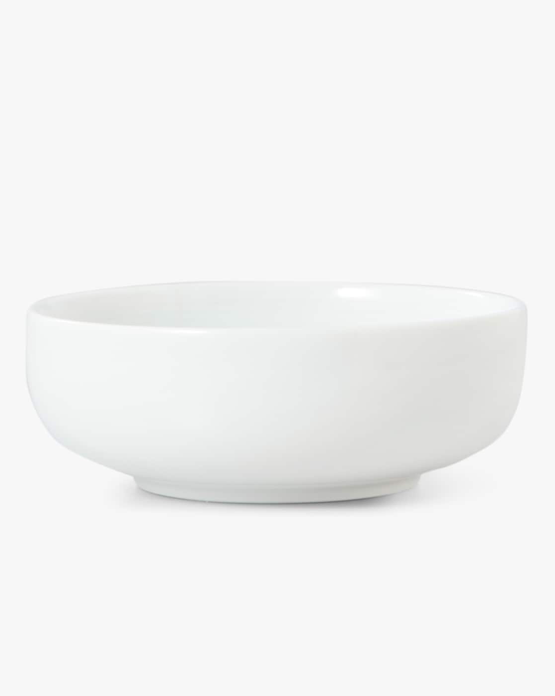 White Porcelain Shallow Bowl Small