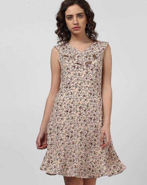 HARPA Women Maxi Beige Dress - Buy HARPA Women Maxi Beige Dress Online at  Best Prices in India