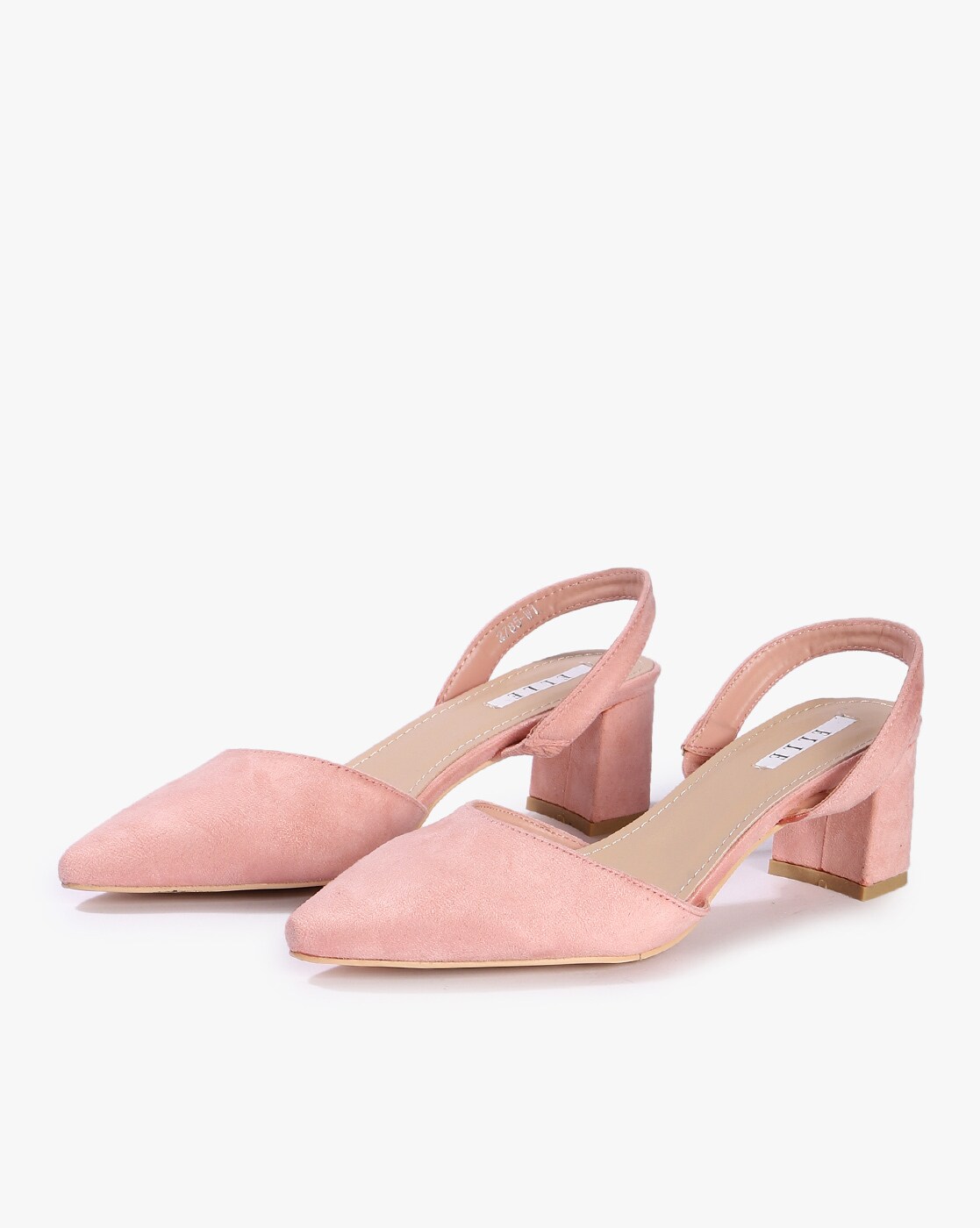 pointed toe block heel sandals