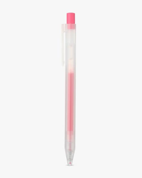 Smooth Gel Ink Ballpoint Pen Knock Type 0.5mm Pink