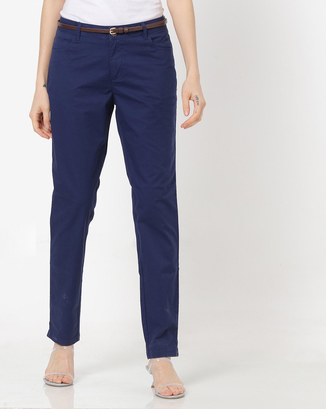 royal blue chinos womens