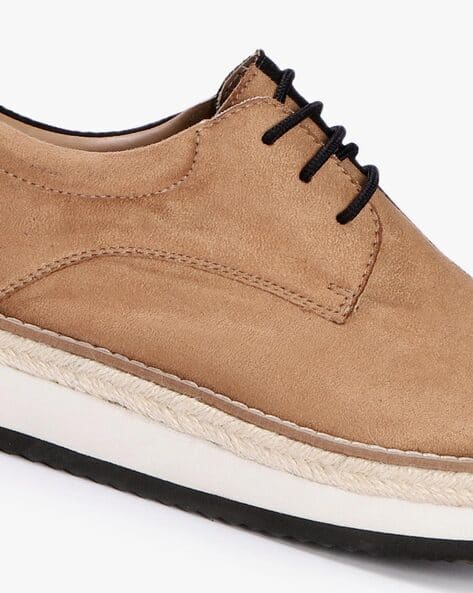 Women Colourblock Lace-Up Black Casual Shoes (Image - 2)