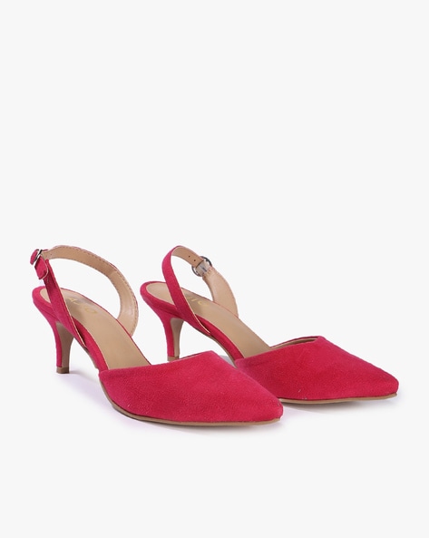 Buy Fuchsia Pink Heeled Shoes for Women 
