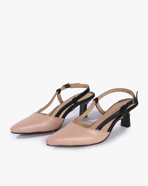 Buy Nude \u0026 Black Heeled Shoes for Women 
