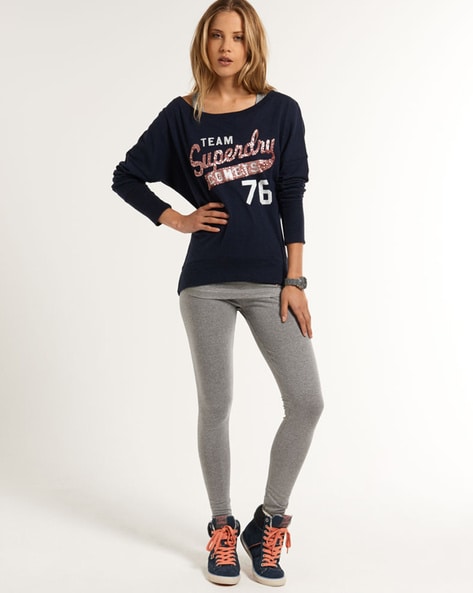 Buy Grey Leggings for Women by SUPERDRY Online