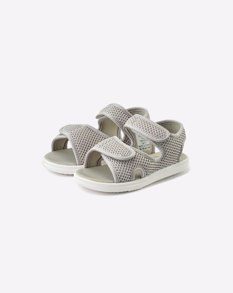 Buy Grey Sandals for Infants by MUJI Online Ajio