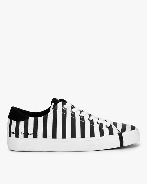 Buy Black White Casual Shoes For Women By Armani Exchange Online Ajio Com