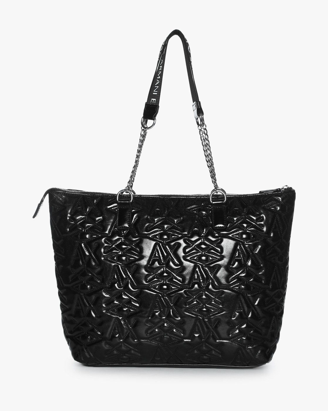 armani black handbag