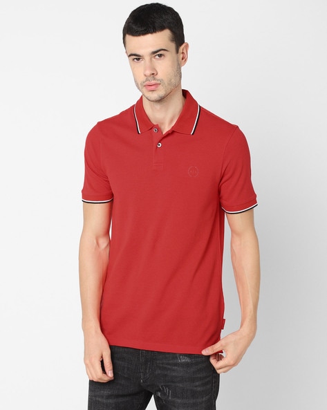 armani exchange red shirt