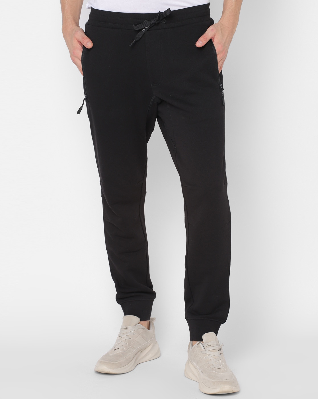 Threadbare Cuffed Chino Pants in Black for Men  Lyst