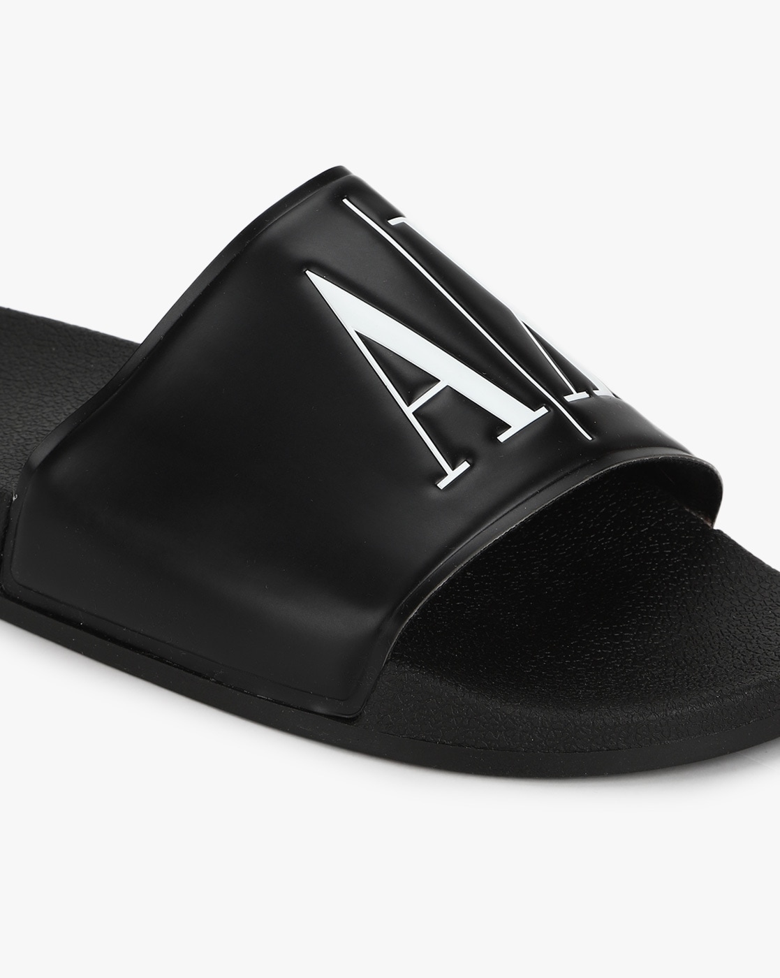 Armani exchange men's discount slides